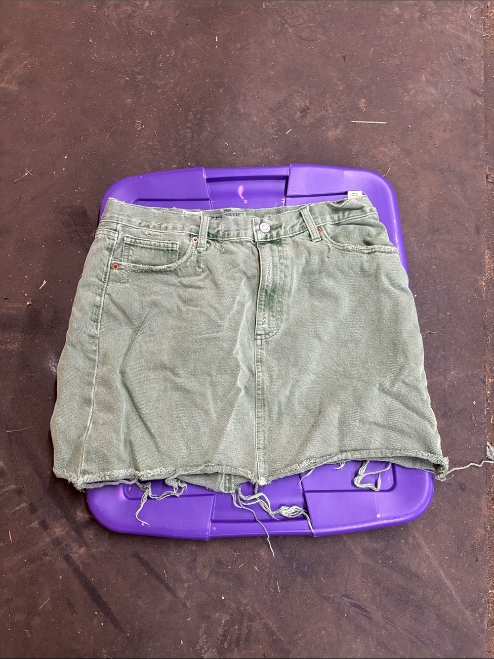 Lucky Brand Old Favorite Mini woman’s green skirt
